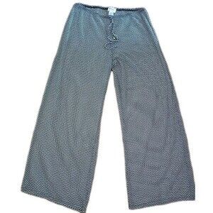 Jordan Taylor Sheer Swim Cover-Up Pants Size XL Black White Chevron Pattern